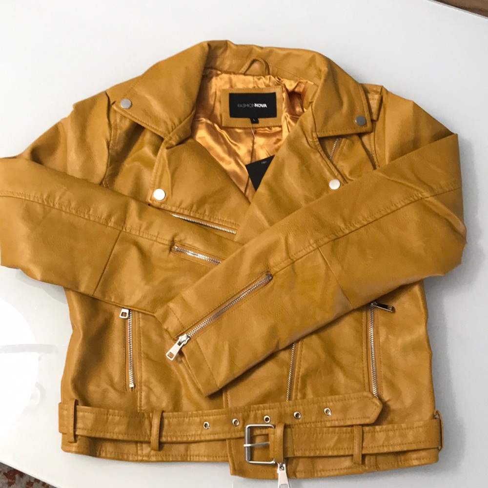 Yellow Leather Jacket